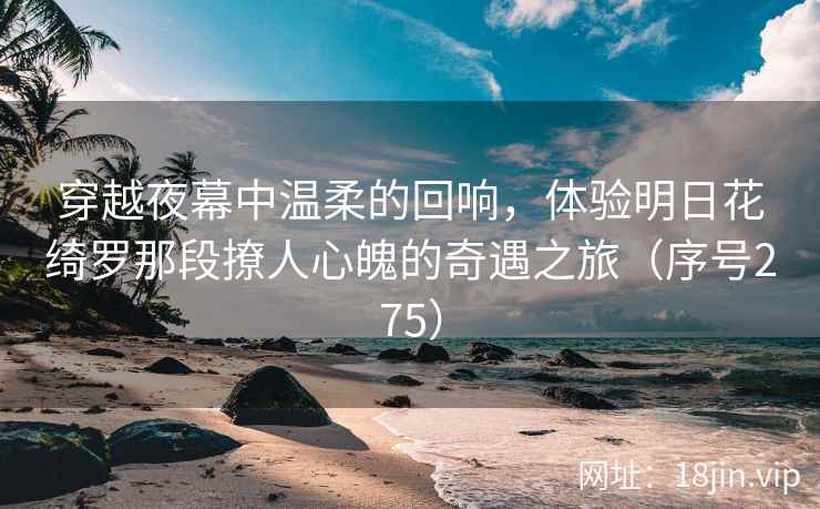 穿越夜幕中温柔的回响，体验明日花绮罗那段撩人心魄的奇遇之旅（序号275）