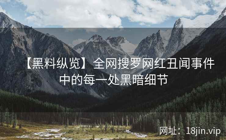 【黑料纵览】全网搜罗网红丑闻事件中的每一处黑暗细节  第2张