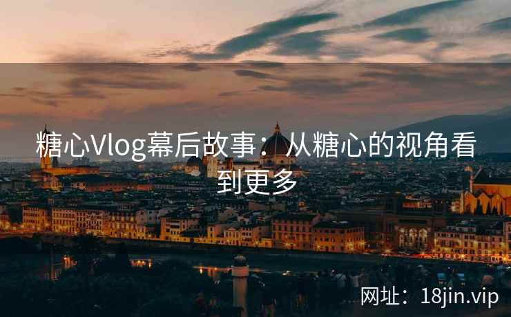 糖心Vlog幕后故事：从糖心的视角看到更多  第2张